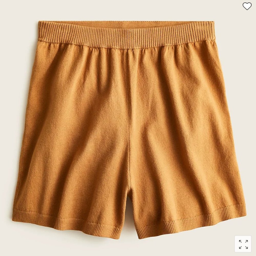 NWT J Crew High-waisted cotton-cashmere sweater short